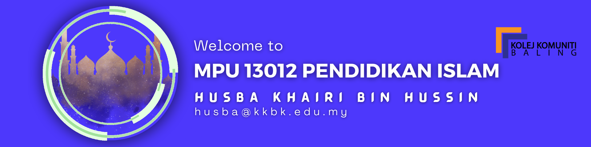 MPU 13012 PENDIDIKAN ISLAM