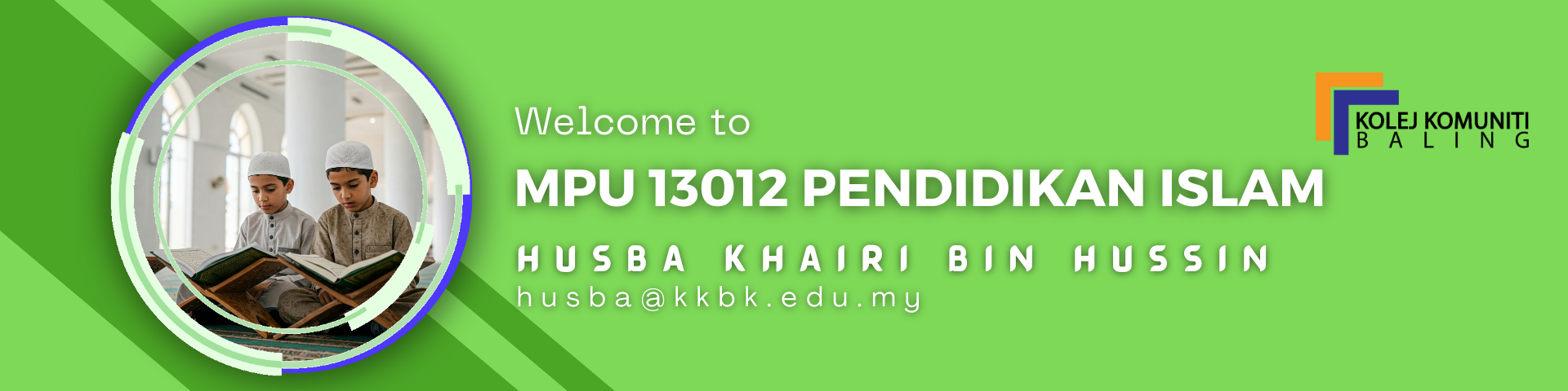 MPU13012 PENDIDIKAN ISLAM