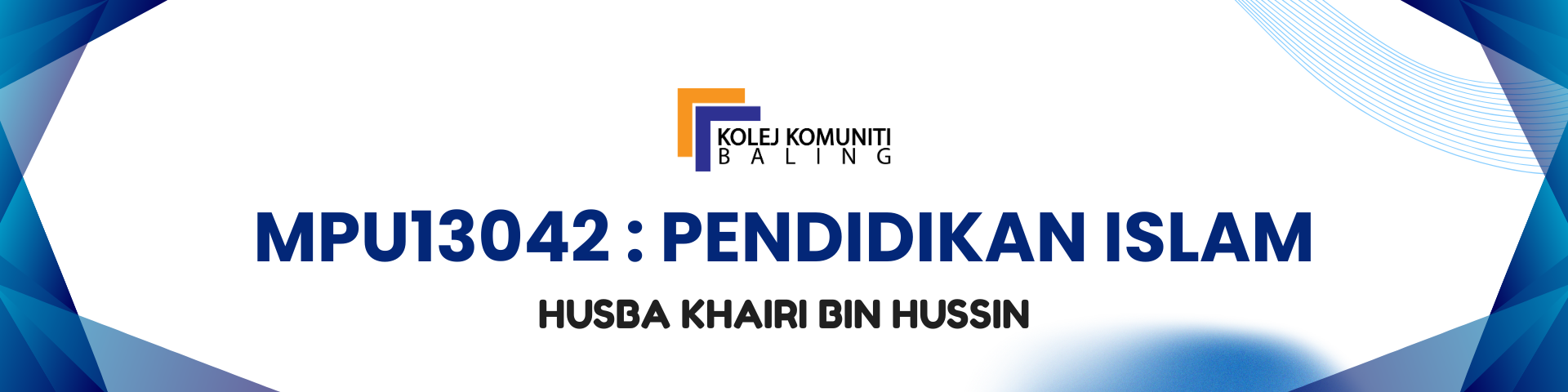 MPU13042 PENDIDIKAN ISLAM