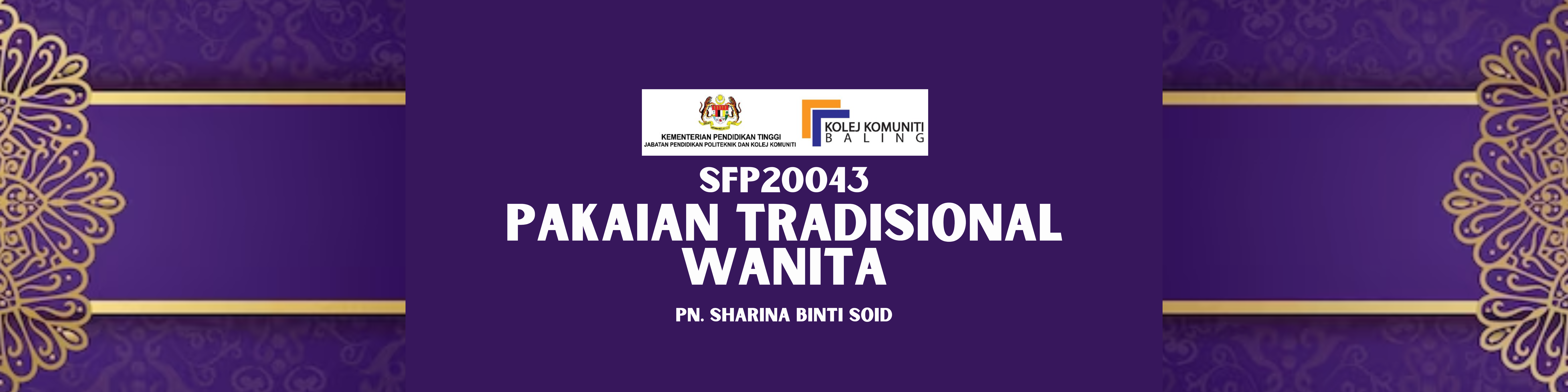 SFP 20043 PAKAIAN TRADISIONAL WANITA